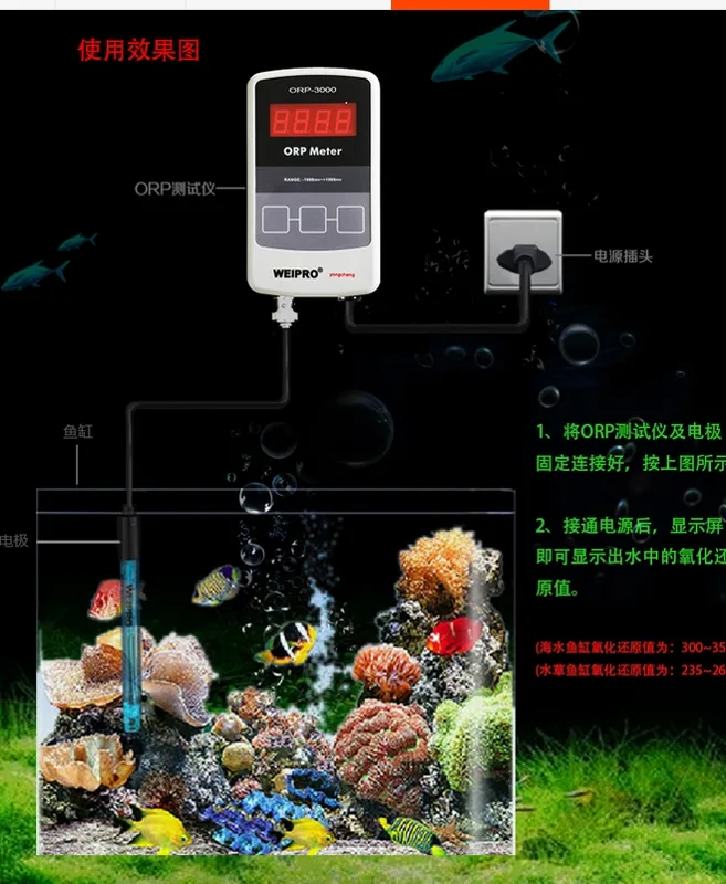 Aquarium Marine Color - AQUARIUM ORP Meter WEIPRO ORP -
