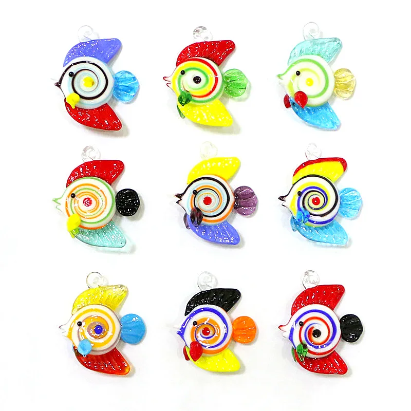 Marine Aquarium Europe - Colorful Mini Tropical Fish Glass Pendant