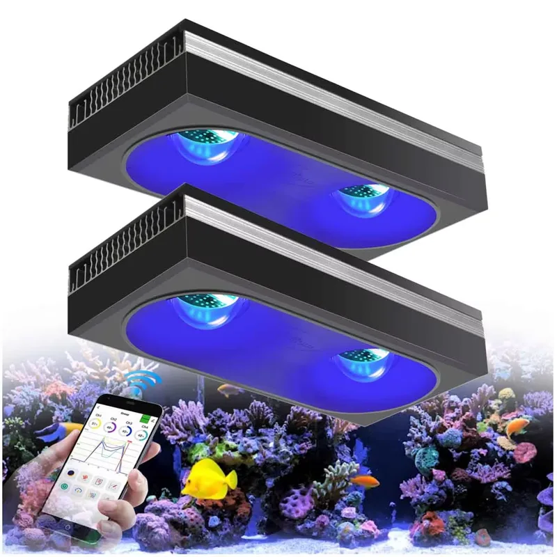 Marine Aquarium Led Lights - PopBloom RL180 WiFi Led Aquarium Reef