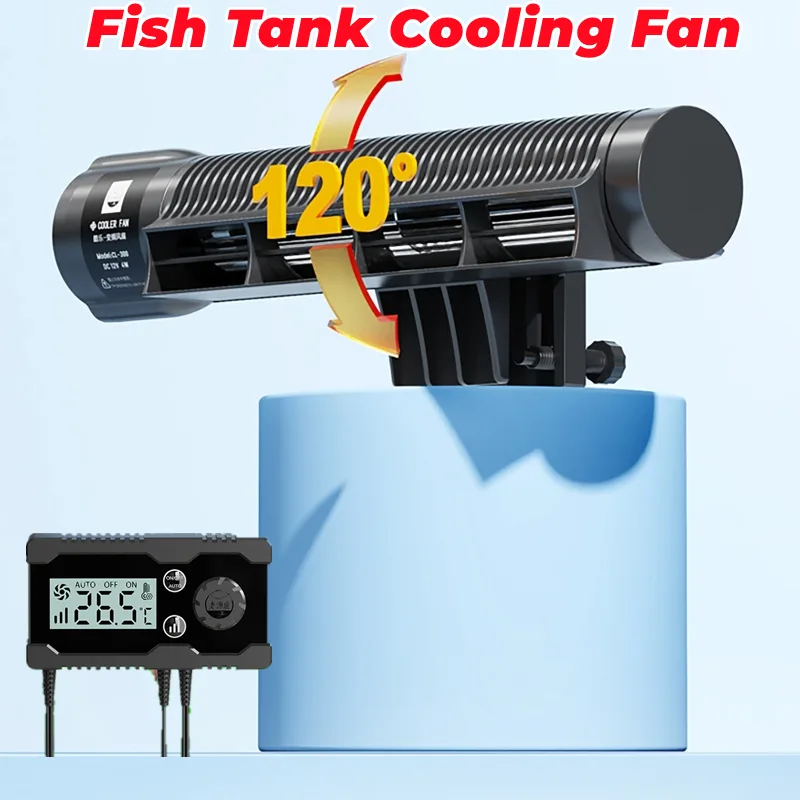 Marine Aquarium Chiller - 110-240V Aquatic Fish Tank Cooling Fan