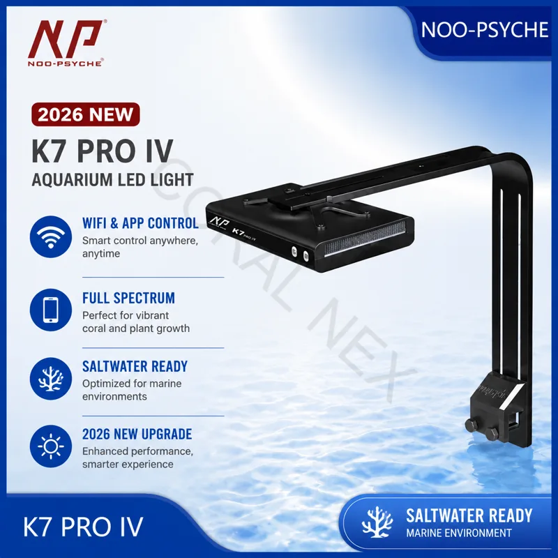 Marine Aquarium Led Lights - 2026 New V4 NooPsyche K7 PRO