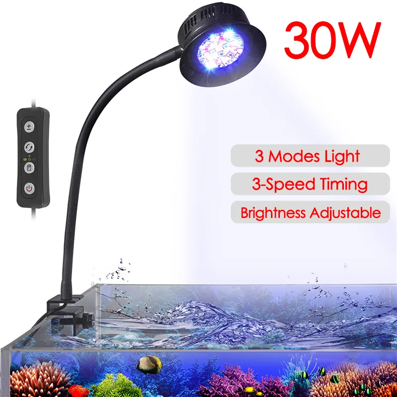 Marine Aquarium Led Lights - 30W Aquarium Fish Tank Sea Water