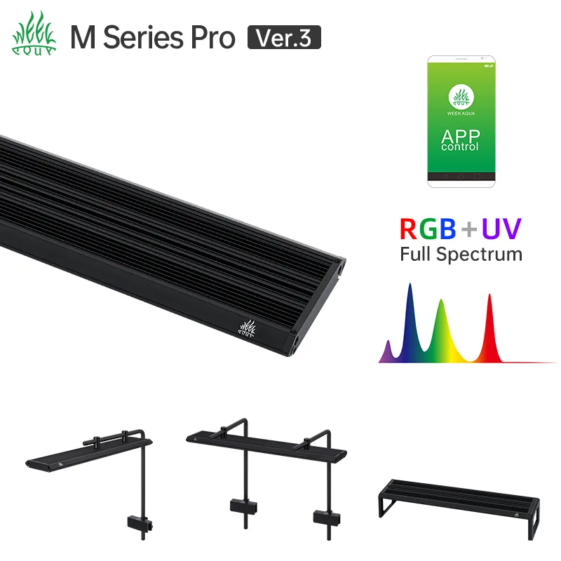 Marine Aquarium Led Lights - Week Aqua M Series RGB UV