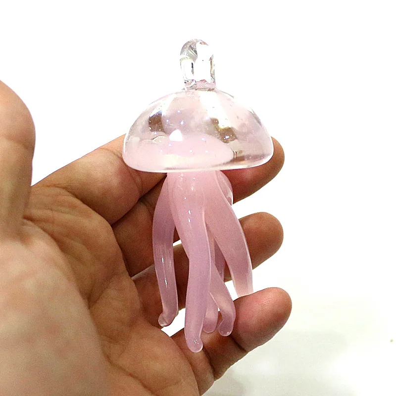 Marine Aquarium Europe - Pink Jellyfish Glass Pendant Cute Marine