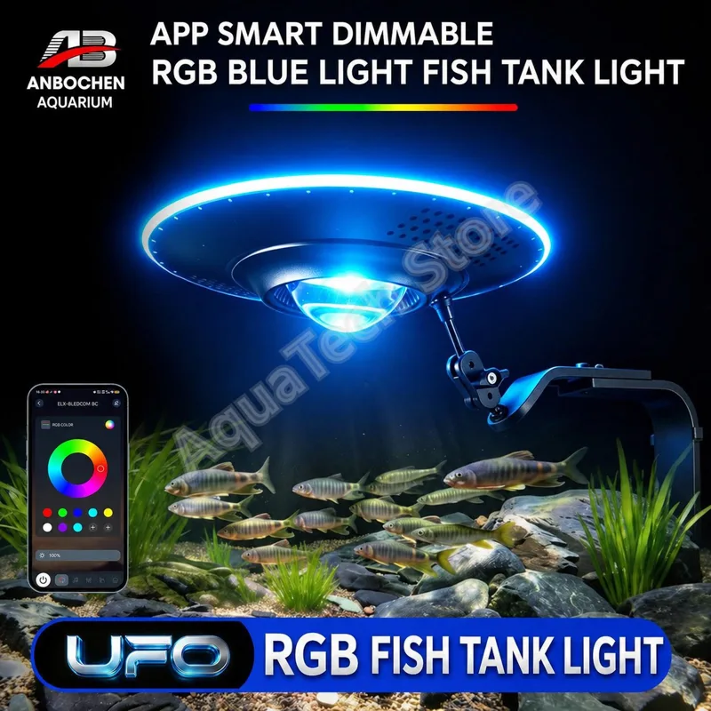 Marine Aquarium Led Lights - ANBOCHEN UFO RGB LED Aquarium Light