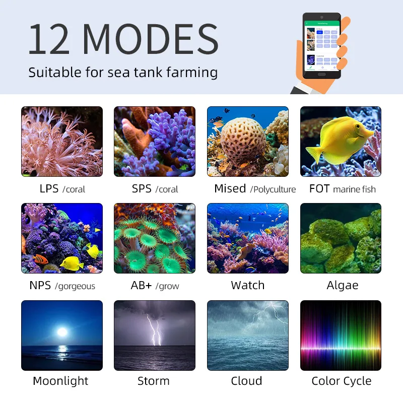ZXY Hot Sale WEEKAQUA Z250 Z40 - đánh giá và giá Marine Aquarium Led Lights